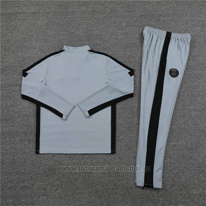 Chandal de Sudadera del Paris Saint-Germain Jordan Nino 2023-2024 Gris